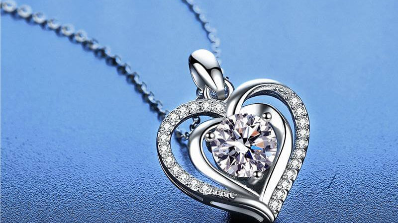 Moissanite Heart Pendant: Symbol of Eternal Love