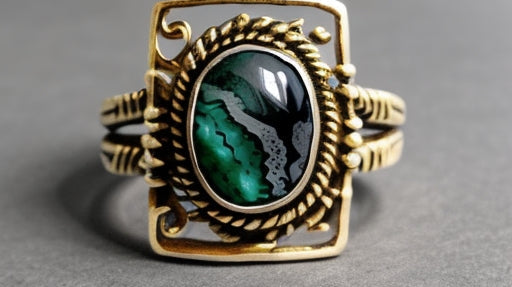 The Enchanting Allure of Blue Sandstone Rings: A Celestial Statement