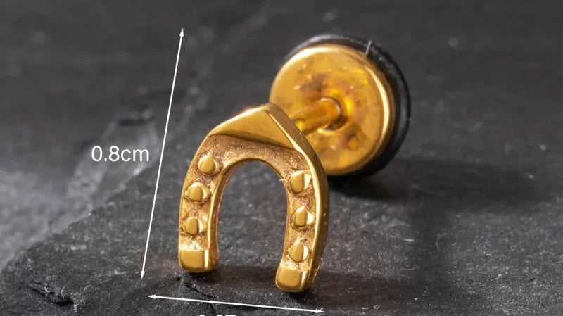 Try Flat Back Horseshoe Earrings