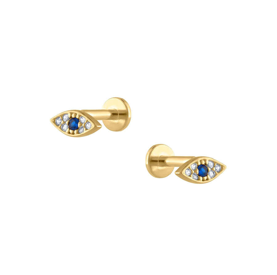 Trendolla Zircon Devil's Eye Sleeper Earrings