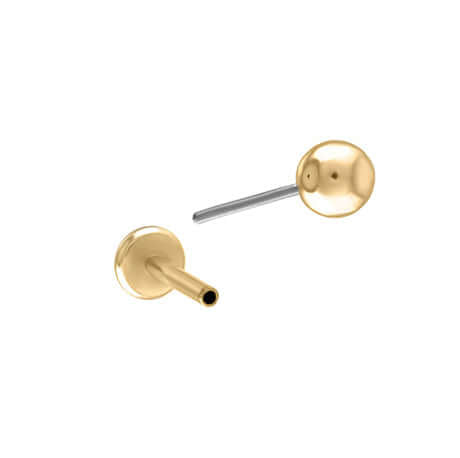 Trendolla Ball Single Flat Back Sleeper Earrings