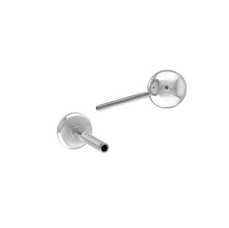 Trendolla Ball Single Flat Back Sleeper Earrings