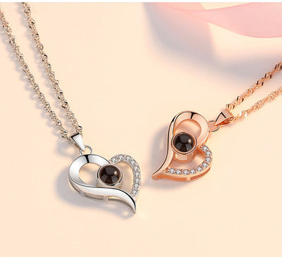 Heart Necklace with Picture Inside