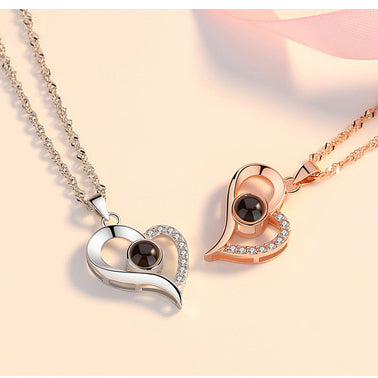 Heart Necklace with Picture Inside