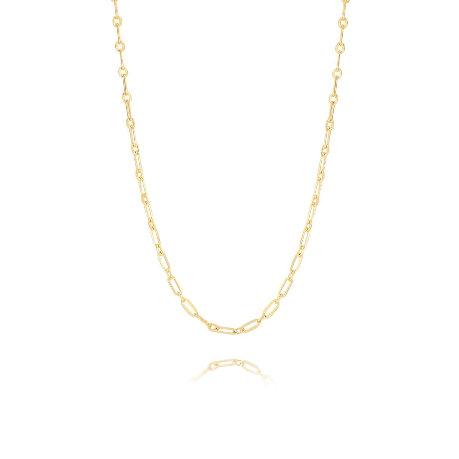Chain Necklace 18ct Gold Plated Vermeil on Sterling Silver of Trendolla - Trendolla Jewelry