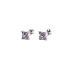 Dainty Clover Earrings Barbell Earrings Ball Back Earrings Nap Earrings - Trendolla Jewelry