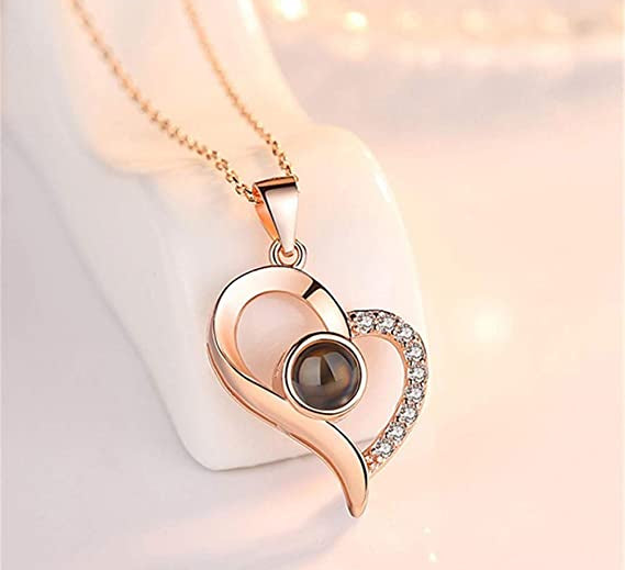 Heart Necklace with Picture Inside
