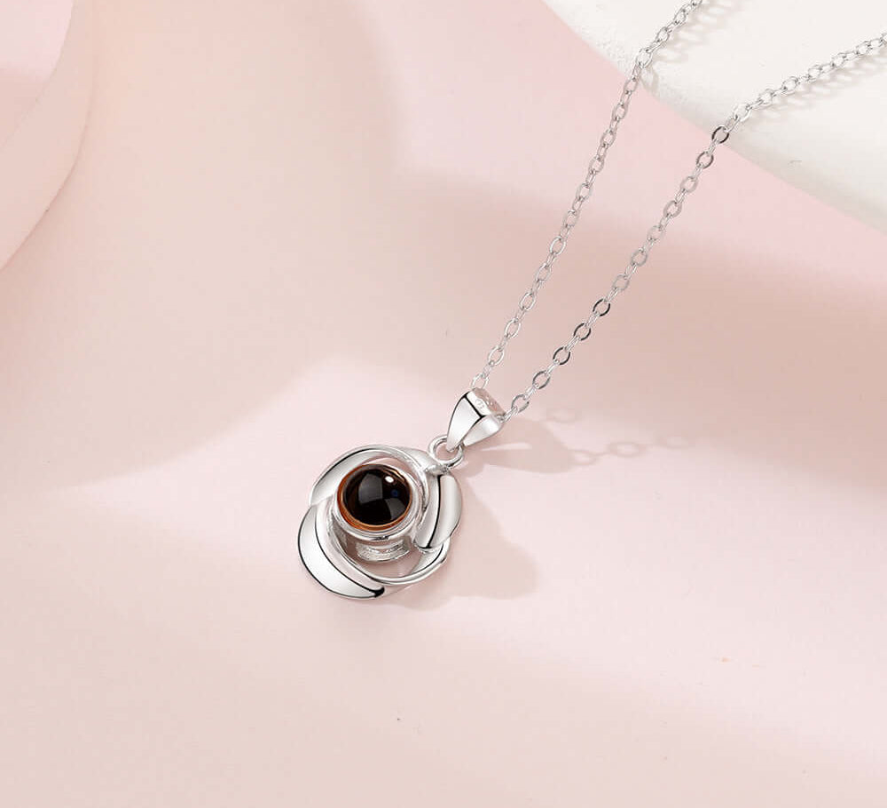 Rose Necklace with Picture Inside
