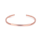 Cuff Bracelet 925 Sterling Silver Minimalist Simple Open Bangle - Trendolla Jewelry