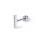 Tiny Bar Piercing Barbell Earrings Ball Back Earrings Nap Earrings - Trendolla Jewelry