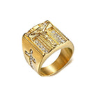 Trendolla Crystal Cubic Zirconia Christian Jesus Cross Ring Band Ring - Trendolla Jewelry