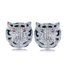 Trendolla leopard Sterling Silver Earrings - Trendolla Jewelry