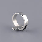 Trendolla Sterling Silver Christian Jesus Cross Ring Open Ring - Trendolla Jewelry