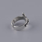 Trendolla Sterling Silver Christian Jesus Cross Ring Open Ring - Trendolla Jewelry