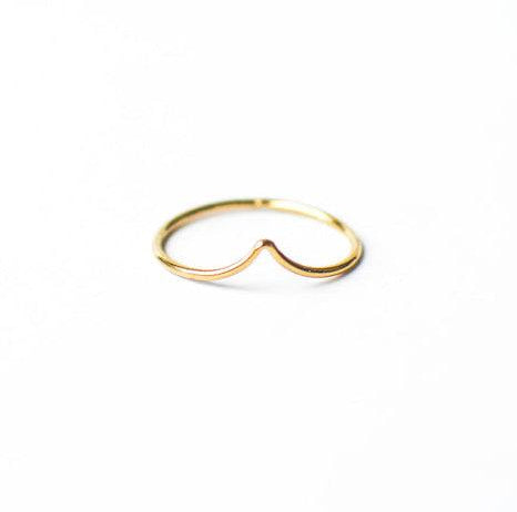 Trendolla Sterling Silver Highs And Lows Ring Wave Ring - Trendolla Jewelry