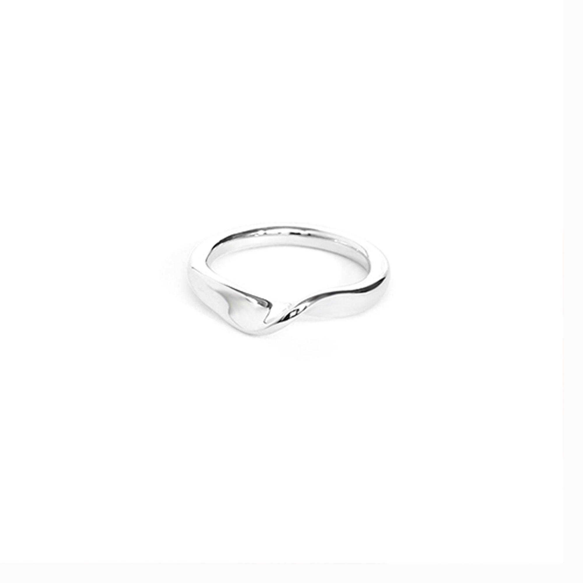 Trendolla Sterling Silver Highs And Lows Ring Wave Ring - Trendolla Jewelry