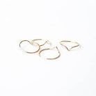 Trendolla Sterling Silver Highs And Lows Ring Wave Ring - Trendolla Jewelry