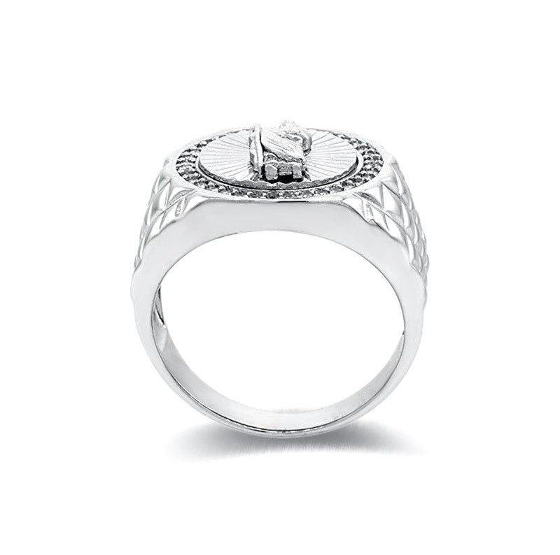 Trendolla Sterling Silver San Judas Ring - Trendolla Jewelry