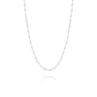 Chain Necklace 18ct White Gold Plated Vermeil on Sterling Silver of Trendolla - Trendolla Jewelry
