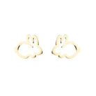 Open Bunny Rabbits Baby Children Earrings - Trendolla Jewelry
