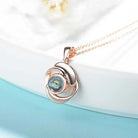 Rose Necklace with Picture Inside