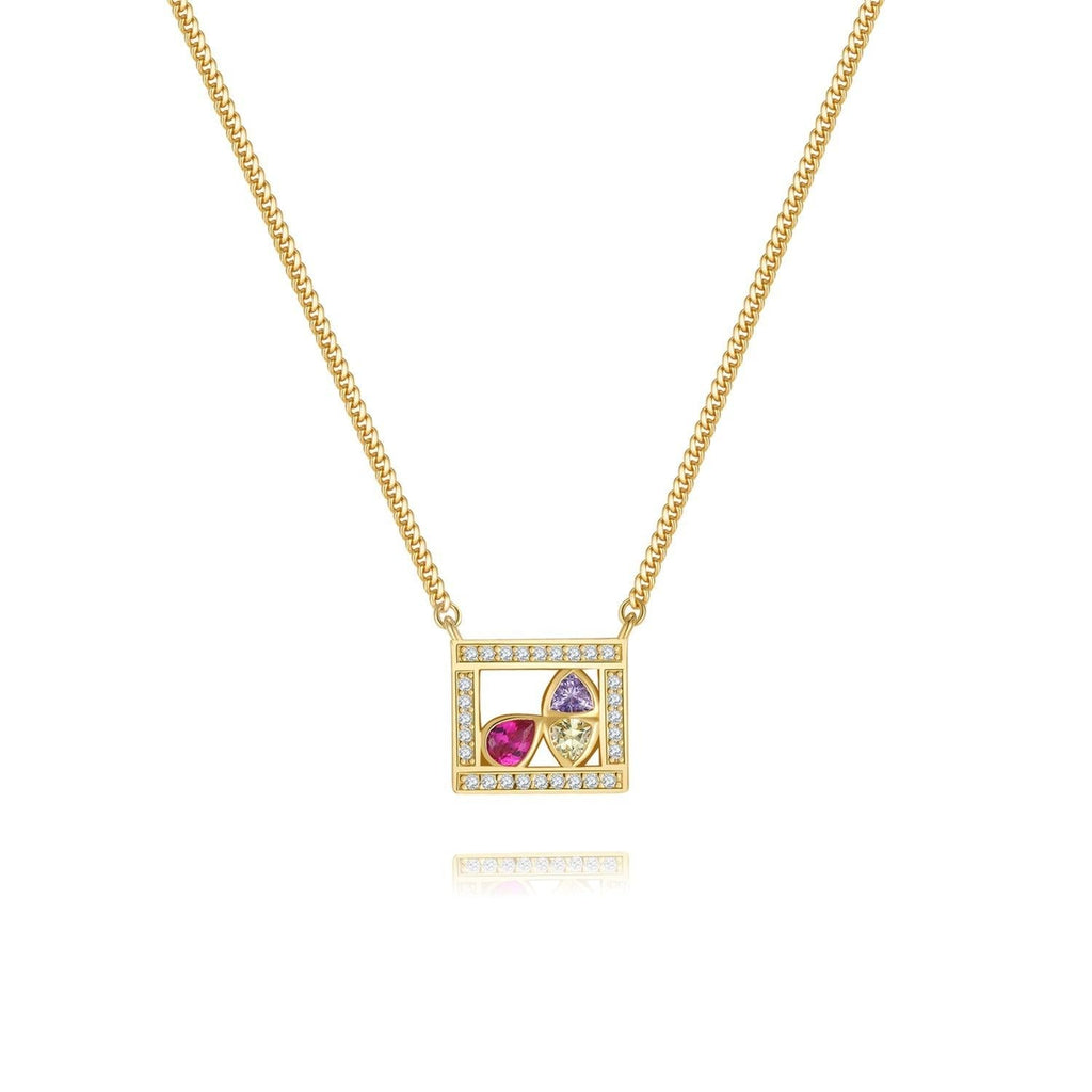 Square Necklace Collection by La beauté de l'espoir - Trendolla Jewelry