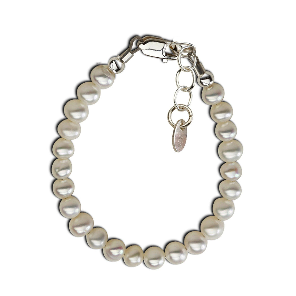 Sterling Silver Freshwater Pearl Baby Bracelet for Kids - Trendolla Jewelry