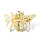 Trendolla Sterling Silver Bee Enamel Pin Brooch - Trendolla Jewelry